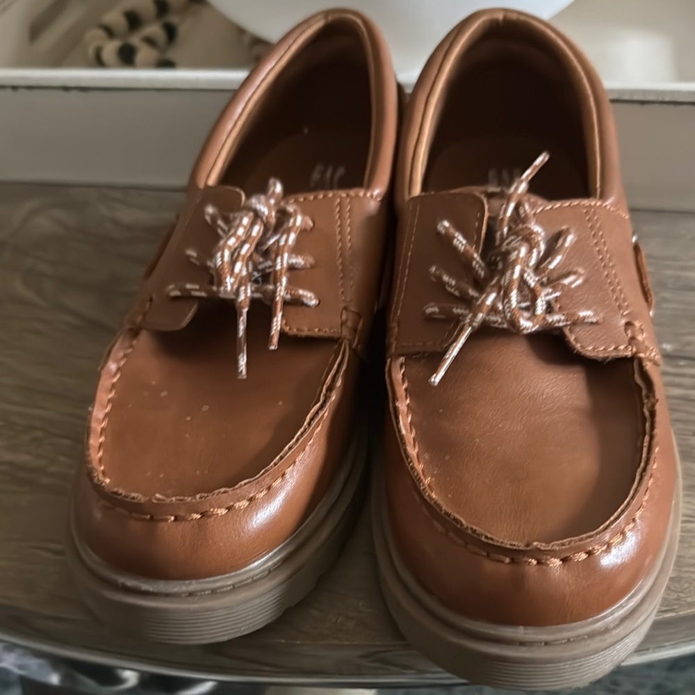 GAP Brown Leather Loafers Slip-Ons